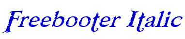 Freebooter Italic fonte